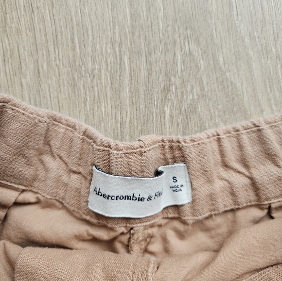 Abercrombie Linen Cotton Blend Shorts High-Waisted - Picture 2 of 6